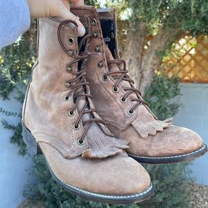 Vintage Laredo lace up boots